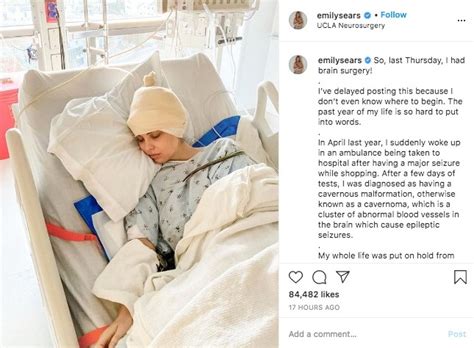 Model Emily Sears Undergoes Brain Surgery and Remembers。